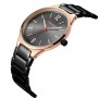 Ceas barbatesc elegant CURREN, cu bratara metalica, Negru/Auriu - M8280NA